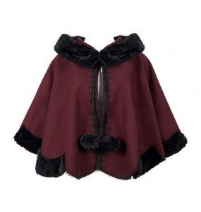 Cape 'Cassandra' Rouge et Noire