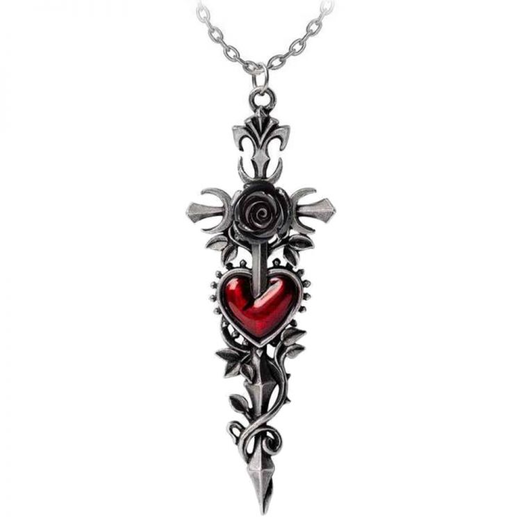 Pendentif 'Cross of the Dark Kiss'