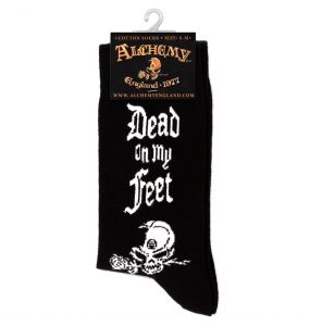 Chaussettes 'Dead On My Feet' Noires