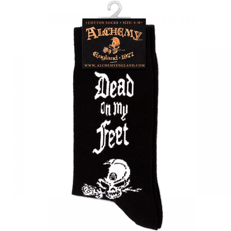 Chaussettes 'Dead On My Feet' Noires