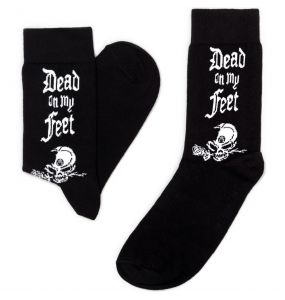 Chaussettes 'Dead On My Feet' Noires