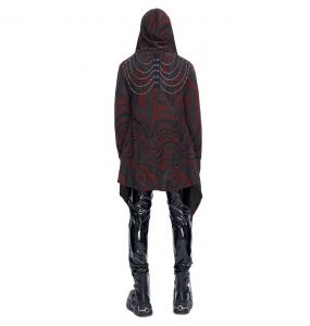 Veste à Capuche 'Stormshadow' Noire, Grise et Bordeaux