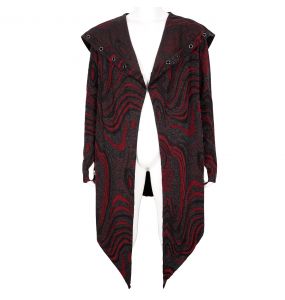 Veste à Capuche 'Stormshadow' Noire, Grise et Bordeaux