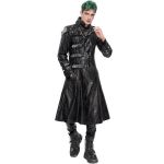 Black Vegan Leather 'Ildebad' Coat
