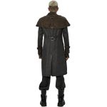 Gray and Brown 'Dyrk' Coachman Coat