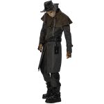 Gray and Brown 'Dyrk' Coachman Coat