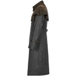 Manteau de Cocher 'Dyrk' Gris et Marron