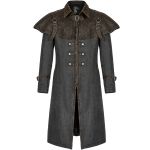 Manteau de Cocher 'Dyrk' Gris et Marron