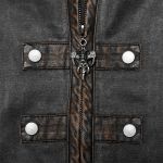 Gray and Brown 'Dyrk' Coachman Coat