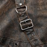 Manteau de Cocher 'Dyrk' Gris et Marron