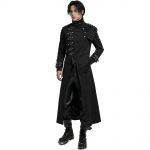 Black Asymmetrical 'Gelimer' Long Coat