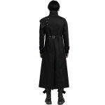 Black Asymmetrical 'Gelimer' Long Coat
