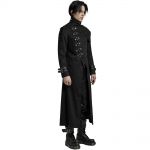 Black Asymmetrical 'Gelimer' Long Coat