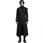 Black Asymmetrical 'Gelimer' Long Coat
