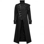 Black Asymmetrical 'Gelimer' Long Coat
