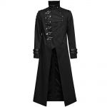 Black Asymmetrical 'Gelimer' Long Coat