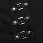 Black Asymmetrical 'Gelimer' Long Coat