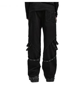 Pantalon Large 'Cataclysme' Noir
