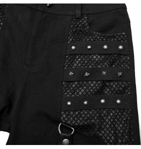 Pantalon Large 'Cataclysme' Noir