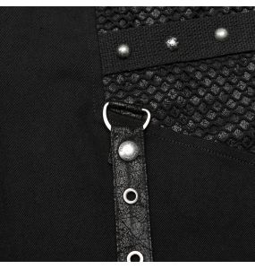 Pantalon Large 'Cataclysme' Noir