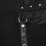 Pantalon Large 'Cataclysme' Noir