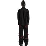 Pantalon Large 'Cataclysme' Noir et Rouge