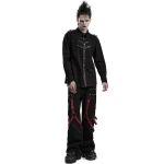 Pantalon Large 'Cataclysme' Noir et Rouge