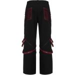 Pantalon Large 'Cataclysme' Noir et Rouge