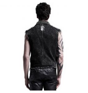 Black Denim 'Dementor' Vest