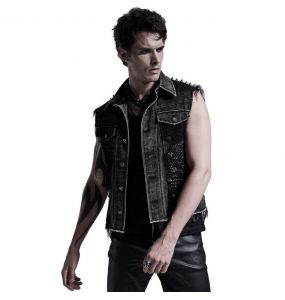 Black Denim 'Dementor' Vest
