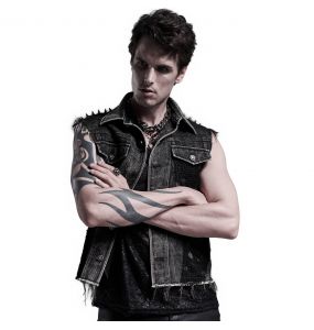 Black Denim 'Dementor' Vest