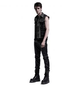Black Denim 'Dementor' Vest