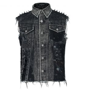 Black Denim 'Dementor' Vest