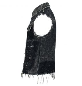 Black Denim 'Dementor' Vest