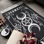 Black 'Triple Moon' Rug