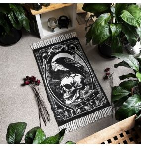 Tapis 'Poe's Raven' Noir