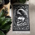 Tapis 'Poe's Raven' Noir