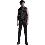 Pantalon Gothique 'Dementor' en Simili-Cuir Noir