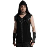 Black 'Cunigast' Hooded T-Shirt