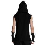 Black 'Cunigast' Hooded T-Shirt