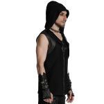 Black 'Cunigast' Hooded T-Shirt