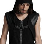Black 'Cunigast' Hooded T-Shirt