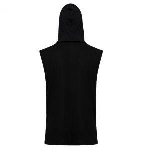 Black 'Cunigast' Hooded T-Shirt