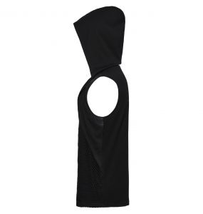 Black 'Cunigast' Hooded T-Shirt