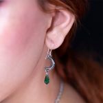 Boucles d'Oreilles 'Tears of the Moon - Green'