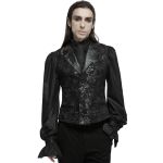 Black Jacquard 'Getica' Waistcoat
