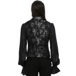Black Jacquard 'Getica' Waistcoat