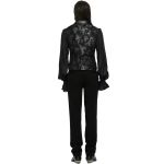 Gilet 'Getica' en Jacquard Noir