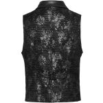 Gilet 'Getica' en Jacquard Noir