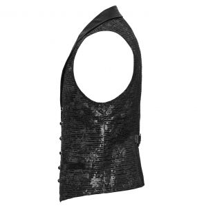 Black Jacquard 'Getica' Waistcoat
